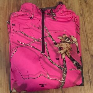 Mossy Oak Pink Camo Quarter Zip